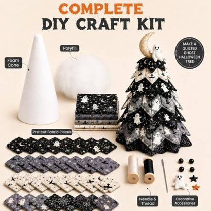 Daily Partner DIY Halloween Quilted Fabric Tree Kit - Image 2