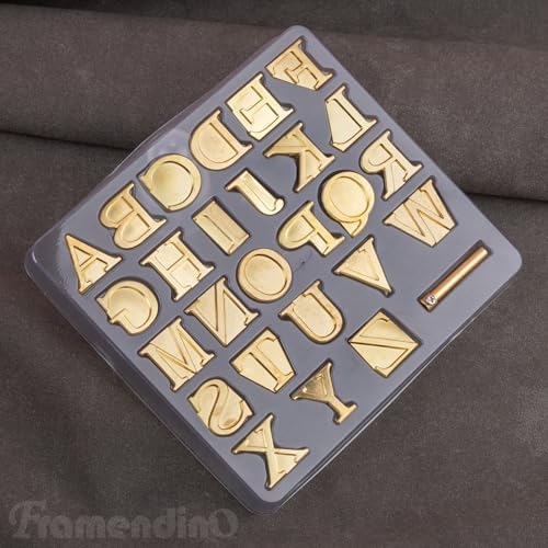 Framendino, 26 Pack Letter Wood Burning Tips Hotstamps Alphabet Set for DIY Carving Craft - Image 4