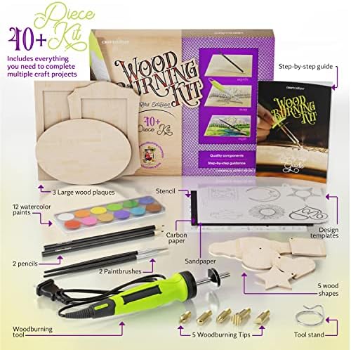 Craft Culture Beginners Wood Burning Kit for Kids, Teenage Boys & Girls - Easter Gifts for Boy & Girl - Craft Projects Birthday Gift Idea for Children Teen Woodburning DIY Hobby Kits Art Activities - Image 2