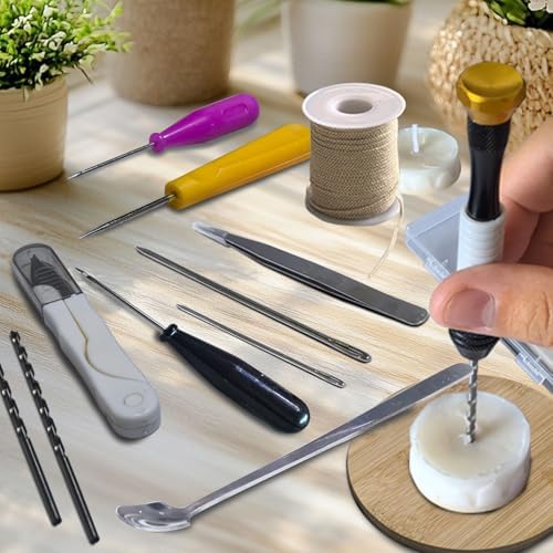 DiaWiew Beginners Candle Making Kit for Adults, Wick Needle for Candle Making for Punching and Inserting Candle Molds Wicks, Candle Making Tools Perfect to Silicone Molds with No Holes for Wicks - Image 6
