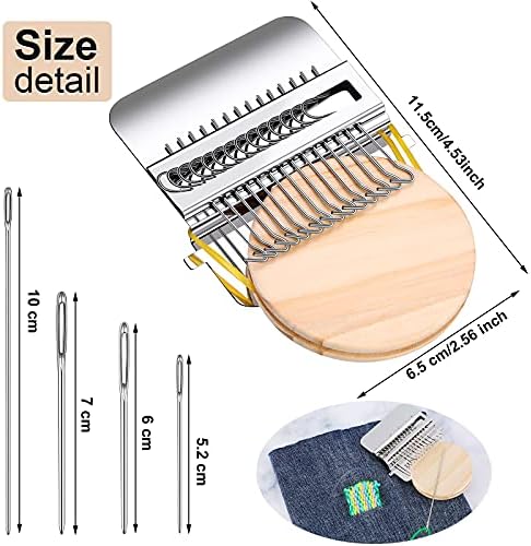 Luinabio Speedweve Darning Loom with Yarn Needles, Round, Classic Color - Image 2
