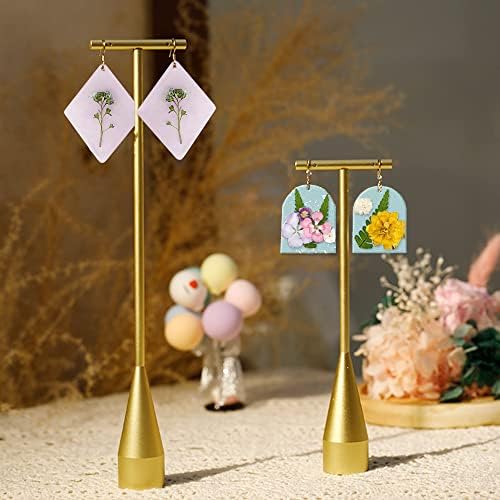ResinWorld Earrings Molds with Varieties of Shapes and Sizes, 171Pcs Resin Jewelry Making Kit, Stud Dangle Drop Earrings Resin Molds with Hole - Image 6