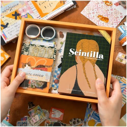 Cozy Cat Scrapbook Kit, Junk Journal Supplies with Stickers & Washi Tape - Image 2