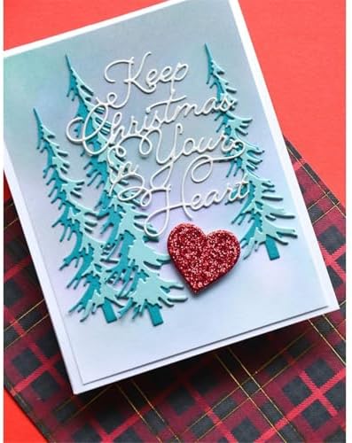 Scrapbooking Die-Cuts, Christmas Metal Cutting Dies for Card Making, Paper Craft Punch Template, Background Embossing Stencils, DIY Album Décor (Christmas Tree-11.7x11.8cm) - Image 4