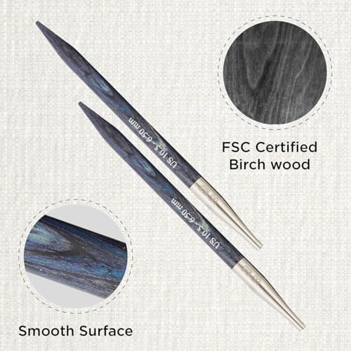 KnitPro Dreamz Interchangeable Circular Needles 4" (10cm) | US Size 10.5 (6.5mm) - Image 2