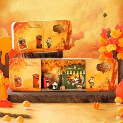 CUTEROOM DIY Miniature Dollhouse Kit in Metal Tin-Autumn Moments - Image 3