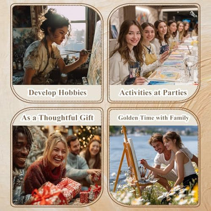 Fall Paint by Numbers Kit for Adults, Paint by Number for Adults 16x20 Inch - Image 7