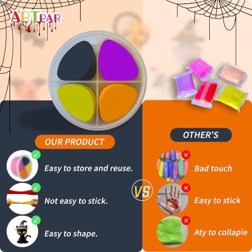 ARTPAR Kids Halloween Air Dry Clay Crafts, 12 Boxes Modeling Clay Kit - Image 5