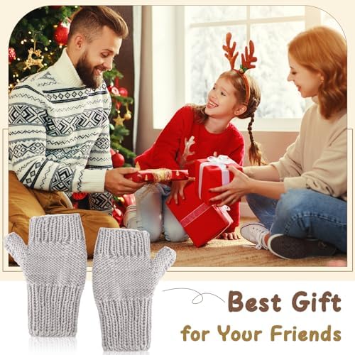 GliCraft Knitting Kit for Beginners Learn to Knit Kit for Adults Gloves Starter Bundle with Step-by-Step Instructions Includes Wool Yarn, Needles & Accessories(Grey) - Image 7