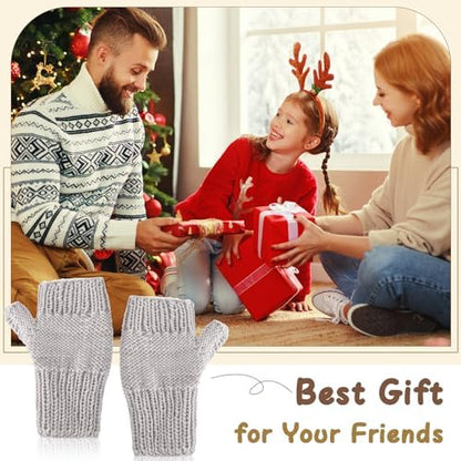 GliCraft Knitting Kit for Beginners Learn to Knit Kit for Adults Gloves Starter Bundle with Step-by-Step Instructions Includes Wool Yarn, Needles & Accessories(Grey) - Image 7