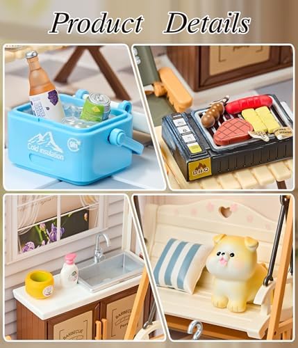 Summer Courtyard Miniature House Kit with Light - Image 3