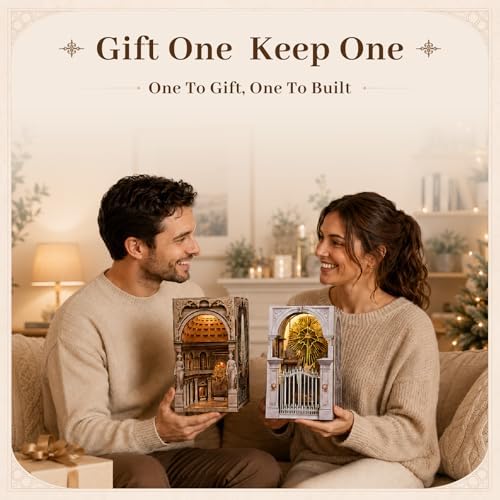 MiniCity 2-Pack DIY Book Nook Kits, Pantheon and St Charles Models with LED - Image 3