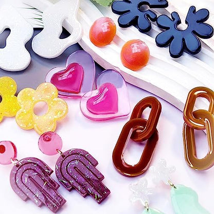 Resin Earring Molds, Set of 4 Style Silicone Earring Molds - Image 2