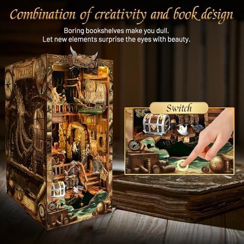 Book Nook Kit Pirate 3D Wooden Puzzle for Adults - Image 2