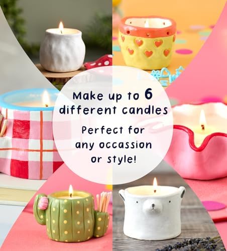 Pott’d Home Pottery Candle Making Kit, DIY Candle Making Kit for Adults. Make Your Own Candles with Air-Dry Clay, Wax, Wicks, Tools, Fragrance Oil & Easy-to-Follow Guide - Image 2