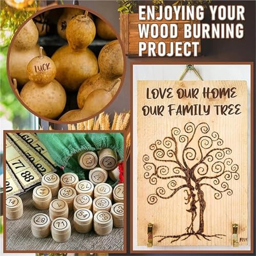 Wood Burning Letters 28/56 Pcs Wood Burning Tip Copper Letters Wood Burning Tool Wood Burning Alphabet Template Branding and Personalization Tool for Leather Wooden Burner Craft DIY(56pcs) - Image 4