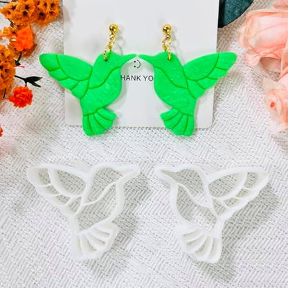 Xaekicr Hummingbird Polymer Clay Cutters – 4 Pcs Clay Cutters for Polymer Clay Jewelry, Bird Shape Clay Earring Cutters, DIY Clay Tools for Earrings and Crafts - Image 6