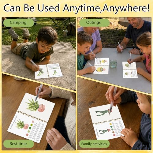 Potted Plants Watercolor Workbook, Cactus and Plant Painting Book - Image 6