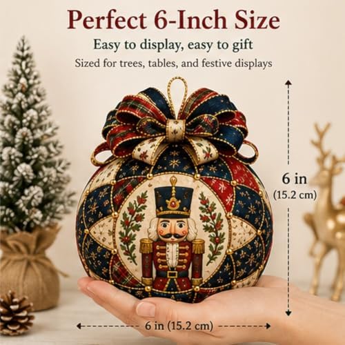 ZSEVMYFJ Christmas Classics Patchwork Ornament DIY Kit, Holiday Decorations (Reindeer) - Image 3