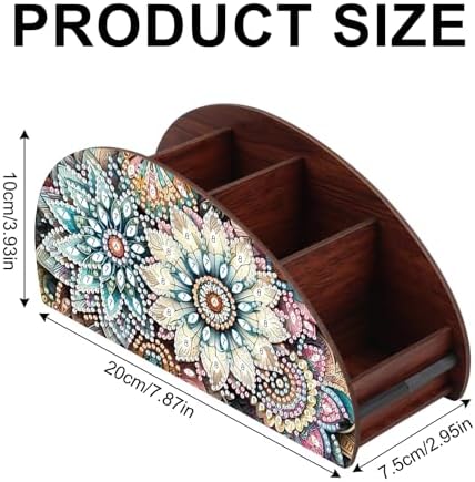 MVVMTOP Diamond Painting Kits Organizer Box, Diamond Art DIY Flowers Special Shape Diamond Partial Mosaic Handmade Making Kit Organizer Box, Home Dining Living Room Tabletop Art Decoration - Image 2