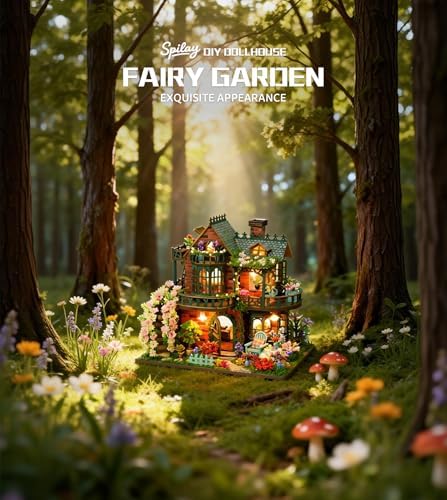Spilay Book Nook Kit for Adults, Fairy Garden DIY Miniature House Kit - Image 3