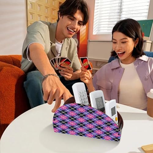 MVVMTOP Diamond Painting Art Kit Organizer Box, Purple Plaid DIY Special Shape Diamond Partial Mosaic Handmade Making Kit Organizer Box, Modern Home Dining Living Room Table Top Decor Art Decoration - Image 4