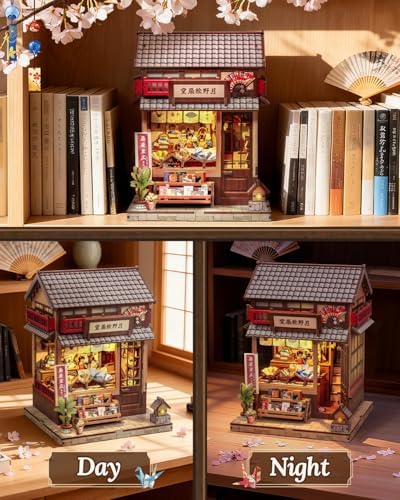 Japan Book Nook, DIYMiniature House Kit, Japanese Fan Shop Booknook - Image 5