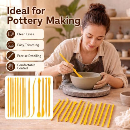 Ferrochef 10 Set 140 Pcs Clay Tools, Plastic Sculpting Tools, Classic Style - Image 6