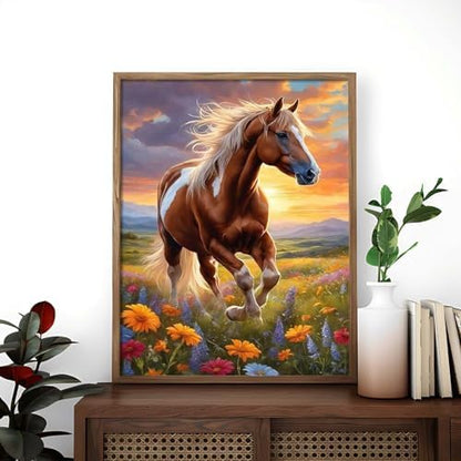 Alptiny Running Horse Paint by Numbers Kit for Adults Beginner, 16x20 Inch - Image 3