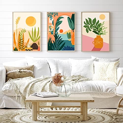 cupmod 6 Packs Paint by Number Kits for Adults Beginners,Easy Acrylic Boho Number,DIY Watercolor Numbers on Canvas Without Frame Home Wall Decor 7.8x11.8inch (MT11183-MT11188) - Image 4