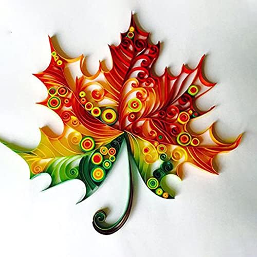 Maple Leaves Paper Quilling Kit Paper Quilling Adult Craft Great for DIY Craft Workshop,Home Decoration, Birthday Gift,Adult Friend interaction.It's Suitable for Adult and Craftsmen.Creative Stress. - Image 3