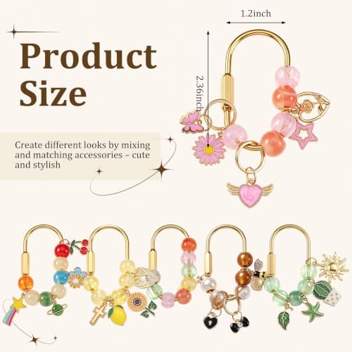 Sureio 235 Pcs Gold Brass Carabiner DIY Kit 12 Set Carabiner Bag Making - Image 2