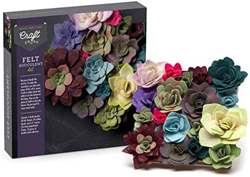Craft Crush — Felt Succulents Craft Kit — Display Kit — Fun & Easy — Ages 13+, Small - Image 6