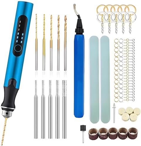 Resin Polishing Tools Kit,Electric Resin Drill Kit,Rotary Pen & Deburring Tool 3D Printing for Keychain Making,Jewelry Art,Resin Duberring, Drilling,Polishing,Engraving,DIY by Unknown