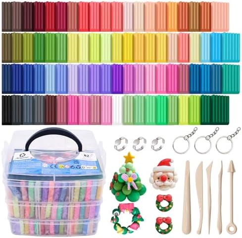 Artecho Polymer Clay Kit, 82 Colors Oven Bake Clay by Artecho