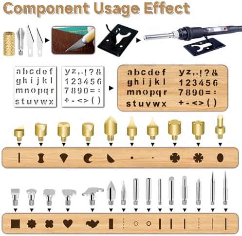 40Pcs Wood Burning Kit, Craft Culture Burning Tools for Beginners,Adults,Engraver, Carver, Pyrography,Adjustable Temp Wood Burning Pen Ideal for Woodworking and Carving - Image 2