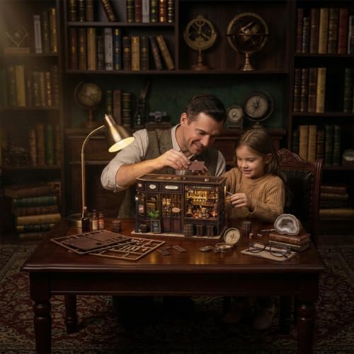 CLICLIET Book Nook, DIY Book Nook Kits for Adults, Gift for Family, Friends - Image 5