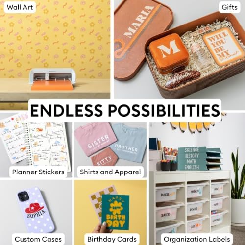 Cricut Deluxe All-in-One Materials & Accessories Bundle for Cricut Joy Xtra Machines - 40+ Piece Beginner Craft Supply Kit with Smart Vinyl, HTV, Cards, Sticker Paper & Project Materials - Image 4