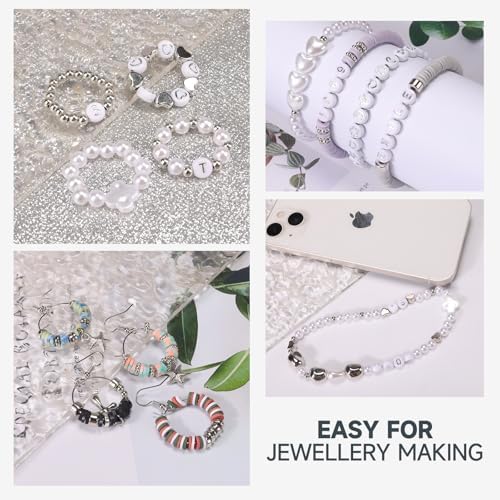 Pizooro 3 Boxes Clay Beads for Bracelet Making Friendship Bracelets Gifts - Image 7
