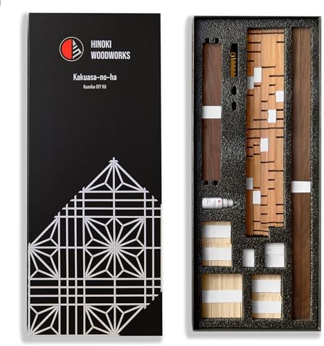 Hinoki Woodworks Kumiko DIY Kit Kakuasa-no-ha Pattern - Image 2