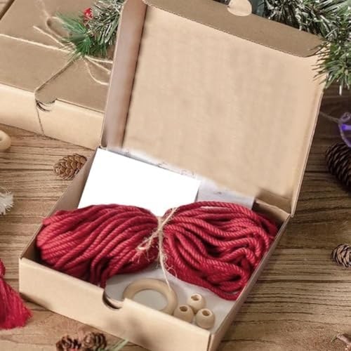 3 Pack Christmas Tree DIY Macrame Kit,Christmas Macrame Woven Boho Xmas Tree Decorative Hanging Ornaments,for Beginners Xmas Winter Holiday Party Wall Hanging Party Supplies - Image 7