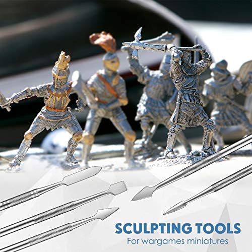 Honoson 5 Pcs Miniature Sculpting Tools, Double-Ended Steel Modeling - Image 6