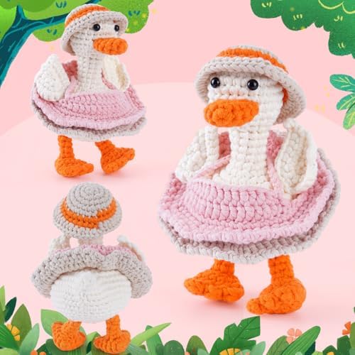 CrochetBox Porch Goose Crochet Kit for Beginners, Easy Craft for Adults - Image 2