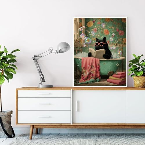 HITO Cat Paint by Numbers Kit for Adults 16x20 Inch Frameless - Image 4