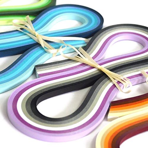 JUYA Multi-Color Quilling Strips Set 720 Strips 36 Colors 54cm 5mm - Image 3