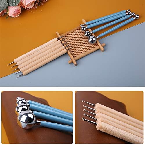 9 PCS Dotting Tools Ball Styluses with Box, Pen Dotting Tools Set for Rock Painting, Pottery Clay Modeling Embossing Nail Art - Image 4