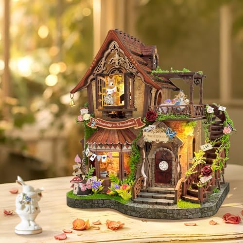 Book Nook Kit DIY Miniature House 3D Wooden Puzzle - Dreamy Cottage - Image 4