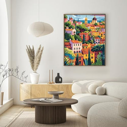 Possoco Paint by Numbers Kit for Adults Beginner, Europe Landscape Easy Adult Paint by Number Kits on Canvas, DIY Acrylic Watercolor Oil Paint by Number for Adults Teens for Home Decor 16x20 Inch - Image 2