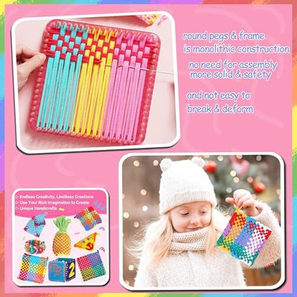 REENLIV Upgraded Weaving Loom Kit Toys for Kids & Adults, DIY Arts & Crafts - Image 2