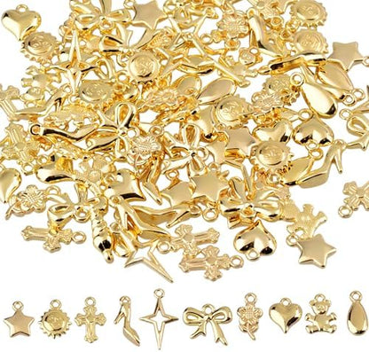 Keychain Charms Bulk 30pcs mixed Cute 3D Charms for Keychain Making for Bracelet Earring Jewelry Making DIY Crafts Includes Animal Food Fruit Flower Designs by Cmidy